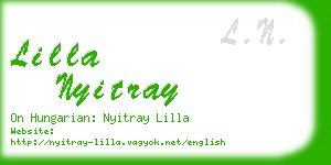 lilla nyitray business card